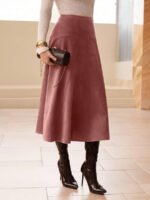 ⁦تنورة طويلة أنيقة من الجلد المدبوغ⁩ - الصورة ⁦52⁩