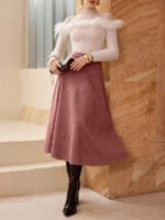 ⁦تنورة طويلة أنيقة من الجلد المدبوغ⁩ - الصورة ⁦57⁩