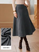 ⁦تنورة طويلة أنيقة من الجلد المدبوغ⁩ - الصورة ⁦58⁩