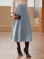 ⁦تنورة طويلة أنيقة من الجلد المدبوغ⁩ - الصورة ⁦68⁩