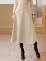 ⁦تنورة طويلة أنيقة من الجلد المدبوغ⁩ - الصورة ⁦78⁩