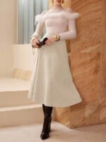 ⁦تنورة طويلة أنيقة من الجلد المدبوغ⁩ - الصورة ⁦79⁩