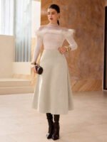 ⁦تنورة طويلة أنيقة من الجلد المدبوغ⁩ - الصورة ⁦81⁩