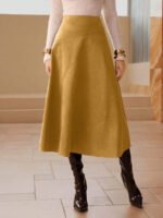 ⁦تنورة طويلة أنيقة من الجلد المدبوغ⁩ - الصورة ⁦86⁩