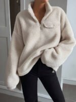 ⁦بلوزة نسائية شتوية Over size⁩ - الصورة ⁦6⁩