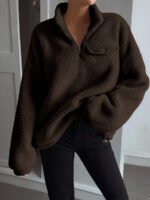 ⁦بلوزة نسائية شتوية Over size⁩ - الصورة ⁦11⁩