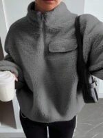 ⁦بلوزة نسائية شتوية Over size⁩ - الصورة ⁦14⁩