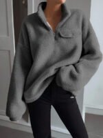 ⁦بلوزة نسائية شتوية Over size⁩ - الصورة ⁦16⁩