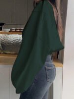 ⁦بلوزة ذات ياقة مدببة أكمام طويلة⁩ - الصورة ⁦11⁩