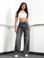 ⁦بنطلون جينز نسائي فضفاض⁩ - الصورة ⁦21⁩