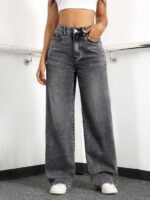 ⁦بنطلون جينز نسائي فضفاض⁩ - الصورة ⁦22⁩