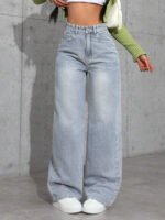 ⁦بنطلون جينز نسائي فضفاض⁩ - الصورة ⁦26⁩