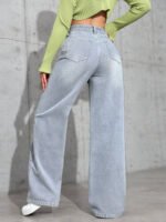 ⁦بنطلون جينز نسائي فضفاض⁩ - الصورة ⁦27⁩