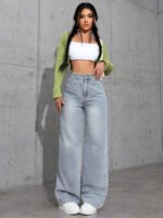 ⁦بنطلون جينز نسائي فضفاض⁩ - الصورة ⁦30⁩