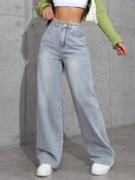 ⁦بنطلون جينز نسائي فضفاض⁩ - الصورة ⁦31⁩