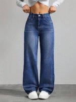 ⁦بنطلون جينز نسائي فضفاض⁩ - الصورة ⁦63⁩