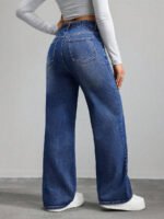 ⁦بنطلون جينز نسائي فضفاض⁩ - الصورة ⁦64⁩