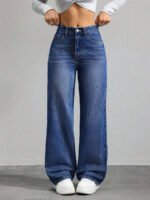 ⁦بنطلون جينز نسائي فضفاض⁩ - الصورة ⁦65⁩