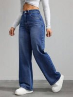 ⁦بنطلون جينز نسائي فضفاض⁩ - الصورة ⁦67⁩