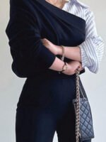 ⁦كنزة صوفية بتصميم غير متماثل⁩ - الصورة ⁦12⁩