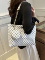 ⁦حقيبة كتف كبيرة السعة كتان⁩ - الصورة ⁦16⁩