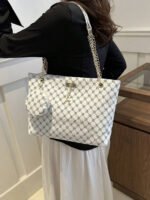 ⁦حقيبة كتف كبيرة السعة كتان⁩ - الصورة ⁦18⁩