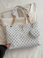 ⁦حقيبة كتف كبيرة السعة كتان⁩ - الصورة ⁦19⁩