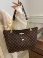 ⁦حقيبة كتف كبيرة السعة كتان⁩ - الصورة ⁦26⁩