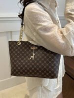 ⁦حقيبة كتف كبيرة السعة كتان⁩ - الصورة ⁦27⁩