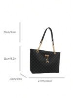 ⁦حقيبة كتف كبيرة السعة كتان⁩ - الصورة ⁦34⁩