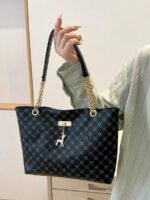 ⁦حقيبة كتف كبيرة السعة كتان⁩ - الصورة ⁦35⁩