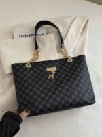 ⁦حقيبة كتف كبيرة السعة كتان⁩ - الصورة ⁦38⁩