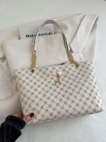 ⁦حقيبة كتف كبيرة السعة كتان⁩ - الصورة ⁦48⁩