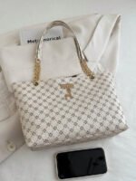 ⁦حقيبة كتف كبيرة السعة كتان⁩ - الصورة ⁦49⁩