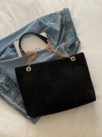 ⁦حقيبة كتف كبيرة السعة كتان⁩ - الصورة ⁦55⁩