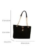 ⁦حقيبة كتف كبيرة السعة كتان⁩ - الصورة ⁦57⁩