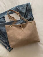 ⁦حقيبة كتف كبيرة السعة كتان⁩ - الصورة ⁦61⁩