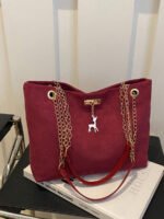 ⁦حقيبة كتف كبيرة السعة كتان⁩ - الصورة ⁦65⁩