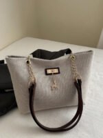 ⁦حقيبة كتف كبيرة السعة كتان⁩ - الصورة ⁦71⁩