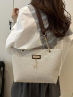 ⁦حقيبة كتف كبيرة السعة كتان⁩ - الصورة ⁦72⁩