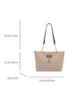 ⁦حقيبة كتف كبيرة السعة كتان⁩ - الصورة ⁦74⁩