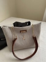 ⁦حقيبة كتف كبيرة السعة كتان⁩ - الصورة ⁦79⁩