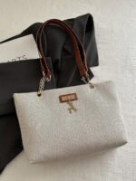 ⁦حقيبة كتف كبيرة السعة كتان⁩ - الصورة ⁦83⁩