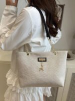 ⁦حقيبة كتف كبيرة السعة كتان⁩ - الصورة ⁦87⁩