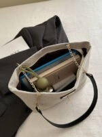 ⁦حقيبة كتف كبيرة السعة كتان⁩ - الصورة ⁦94⁩