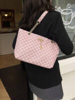 ⁦حقيبة كتف كبيرة السعة كتان⁩ - الصورة ⁦98⁩