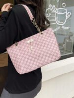 ⁦حقيبة كتف كبيرة السعة كتان⁩ - الصورة ⁦99⁩