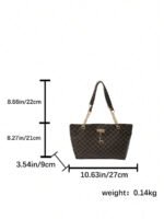 ⁦حقيبة كتف كبيرة السعة كتان⁩ - الصورة ⁦107⁩