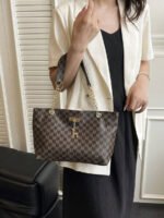 ⁦حقيبة كتف كبيرة السعة كتان⁩ - الصورة ⁦108⁩