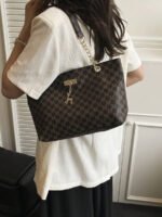 ⁦حقيبة كتف كبيرة السعة كتان⁩ - الصورة ⁦110⁩